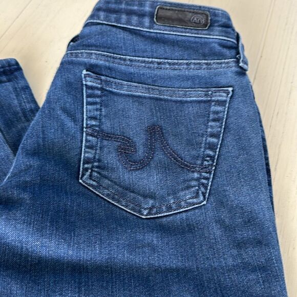Adriano Goldschmied Women The Club Flared Blue Denim Jeans Size 27R - Picture 7 of 12